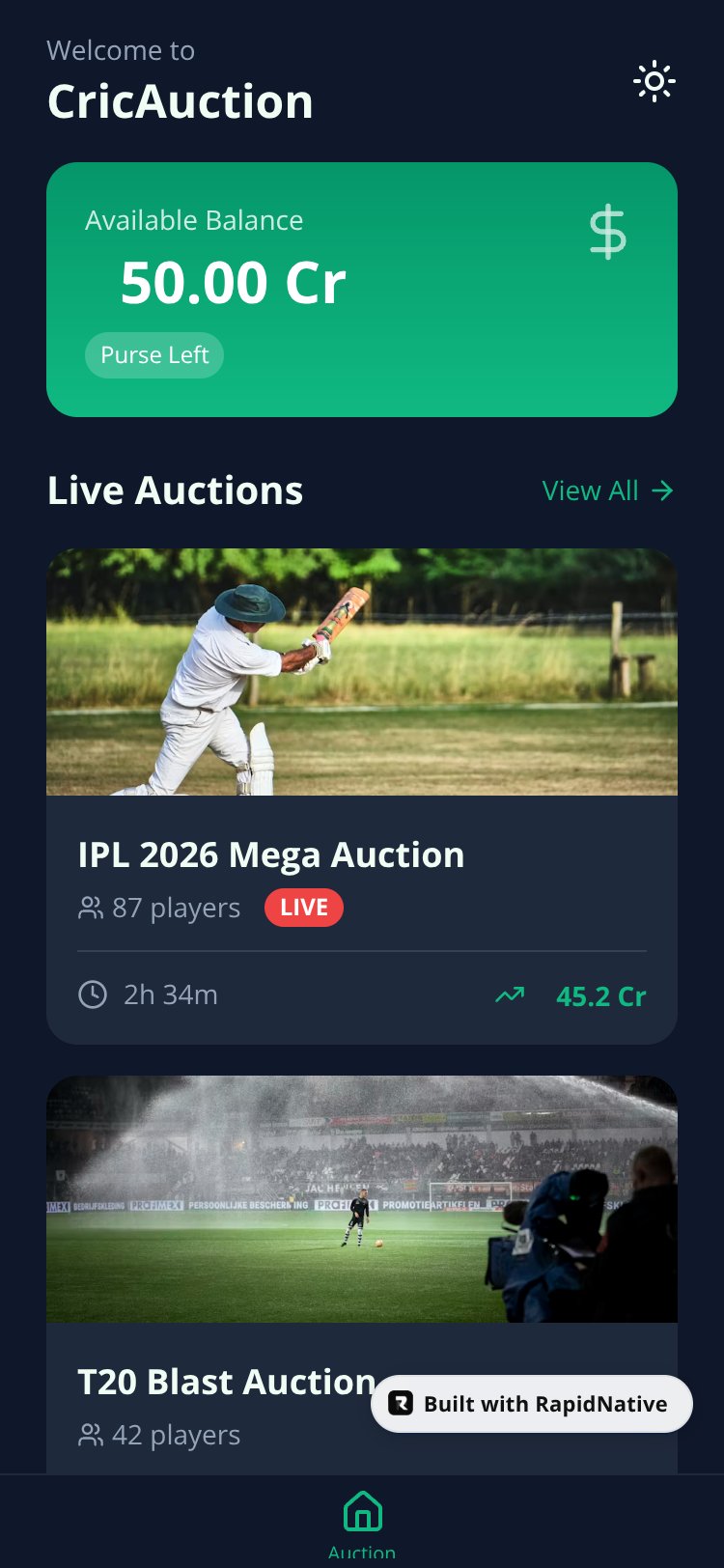 BoldApp screen 1