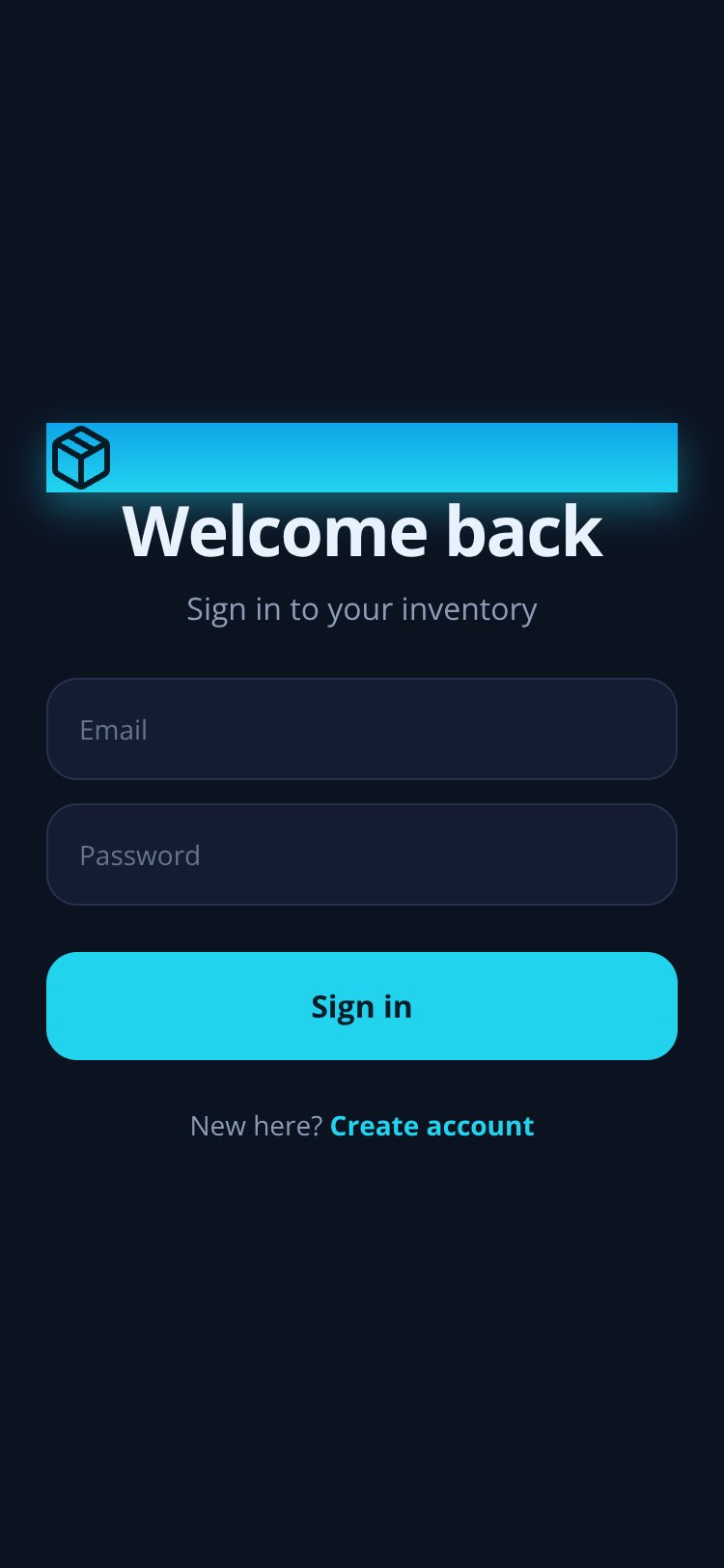InventoryFlow screen 1