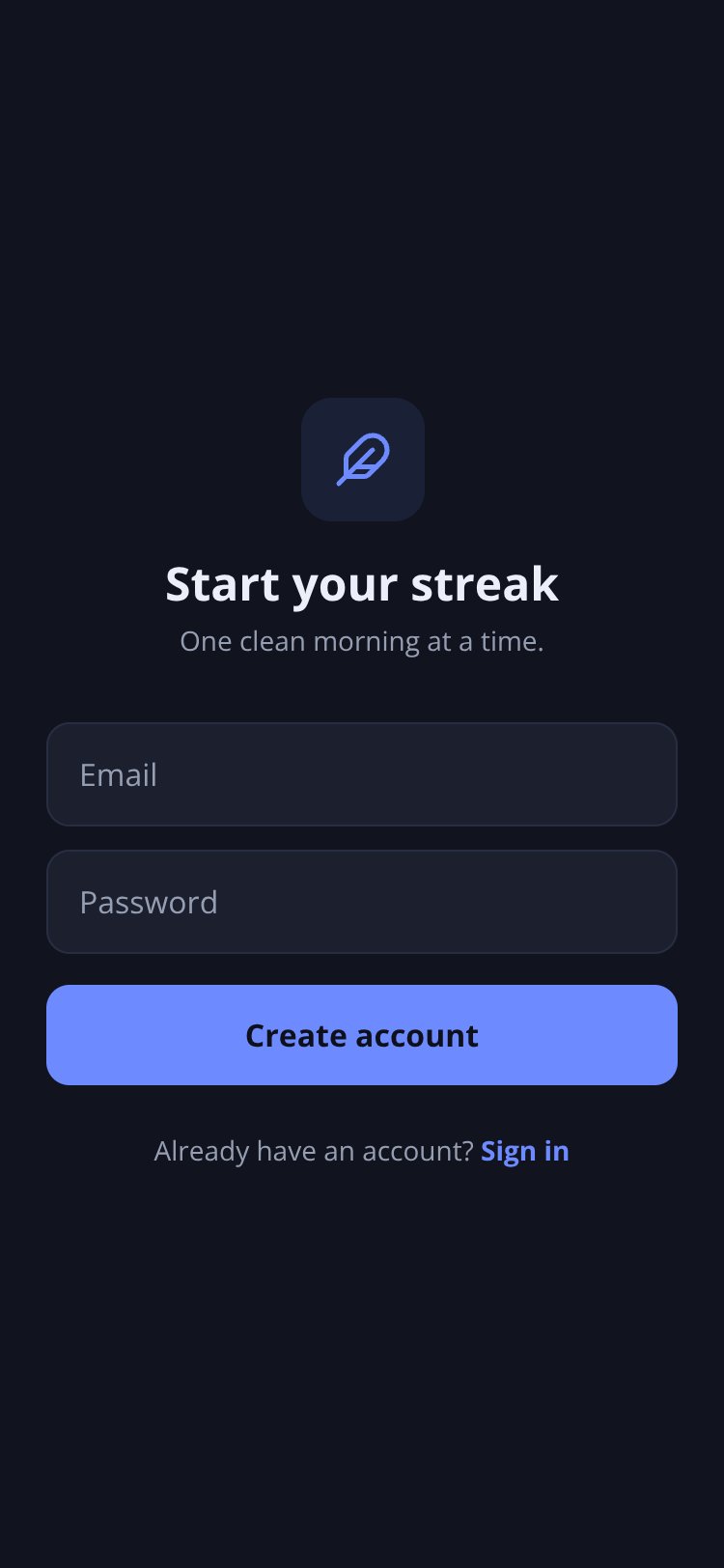 WakeClear screen 2