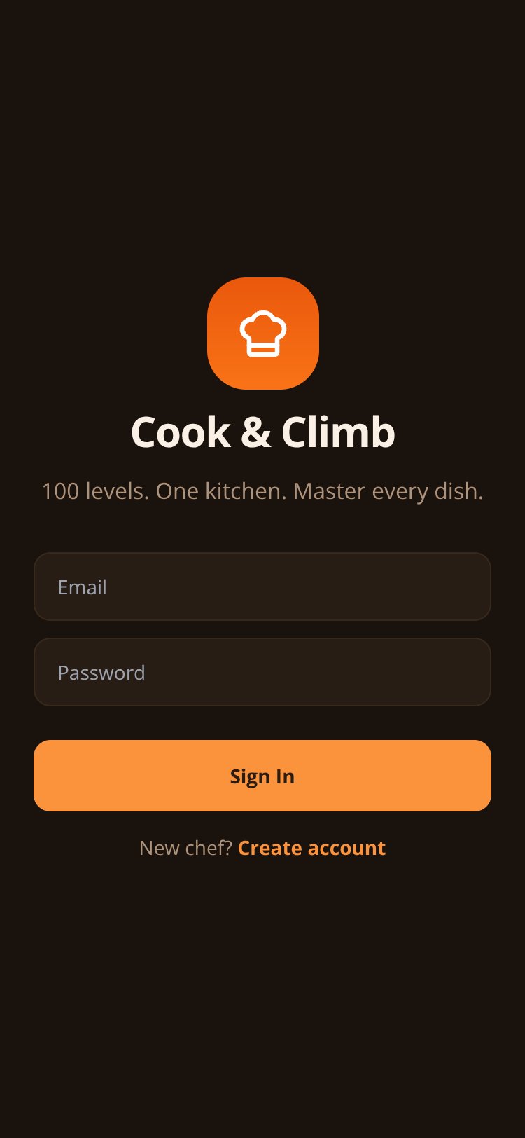 Cook & Climb screen 1