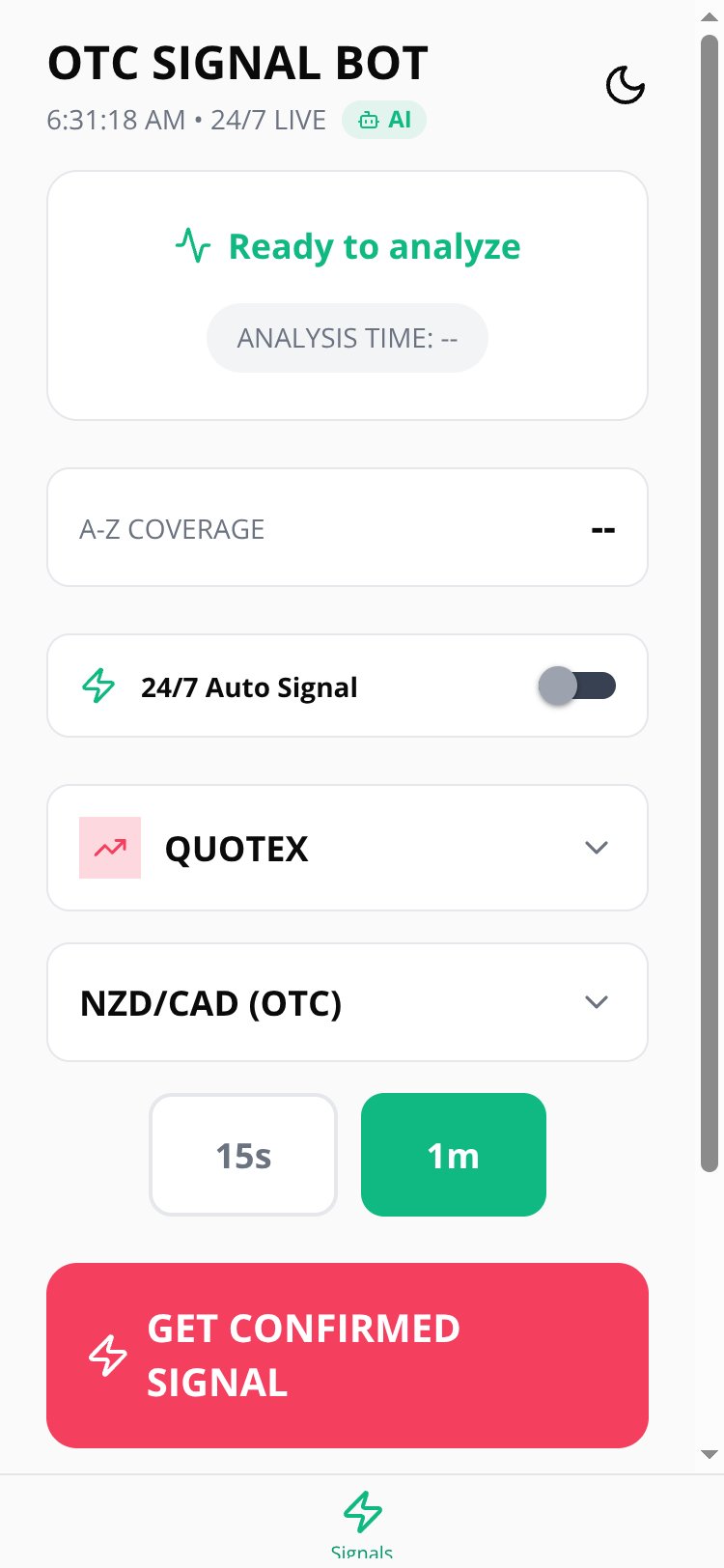 Quotex OTC Signal Pro Copy screen 1