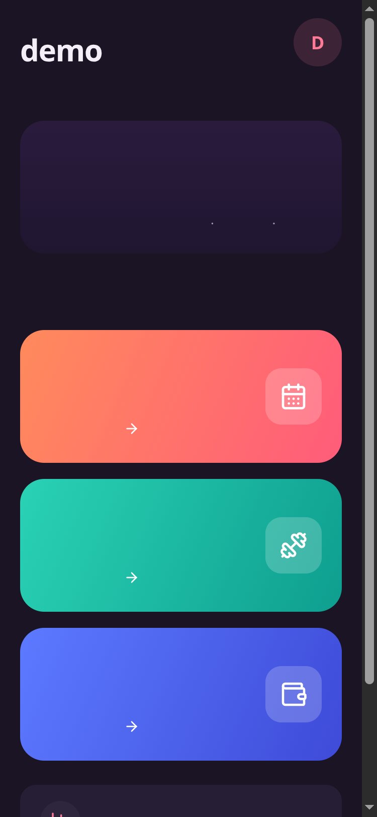 My Plan screen 3