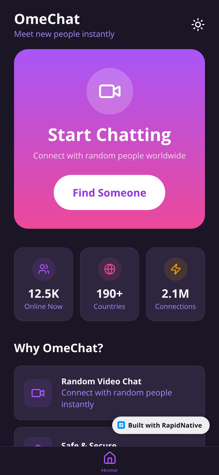 OmeChat Copy screen 1