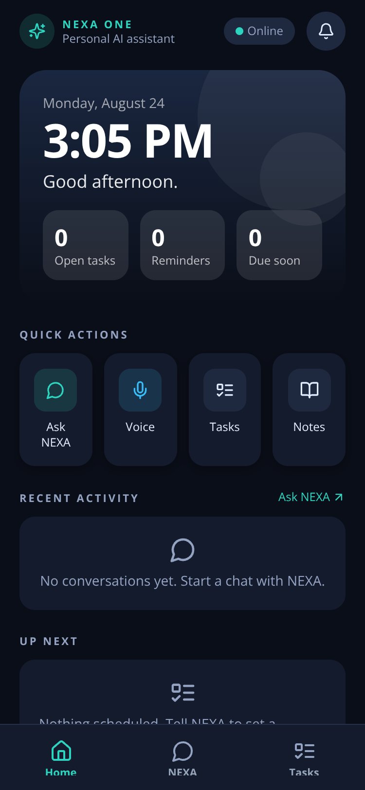 NEXA One screen 3