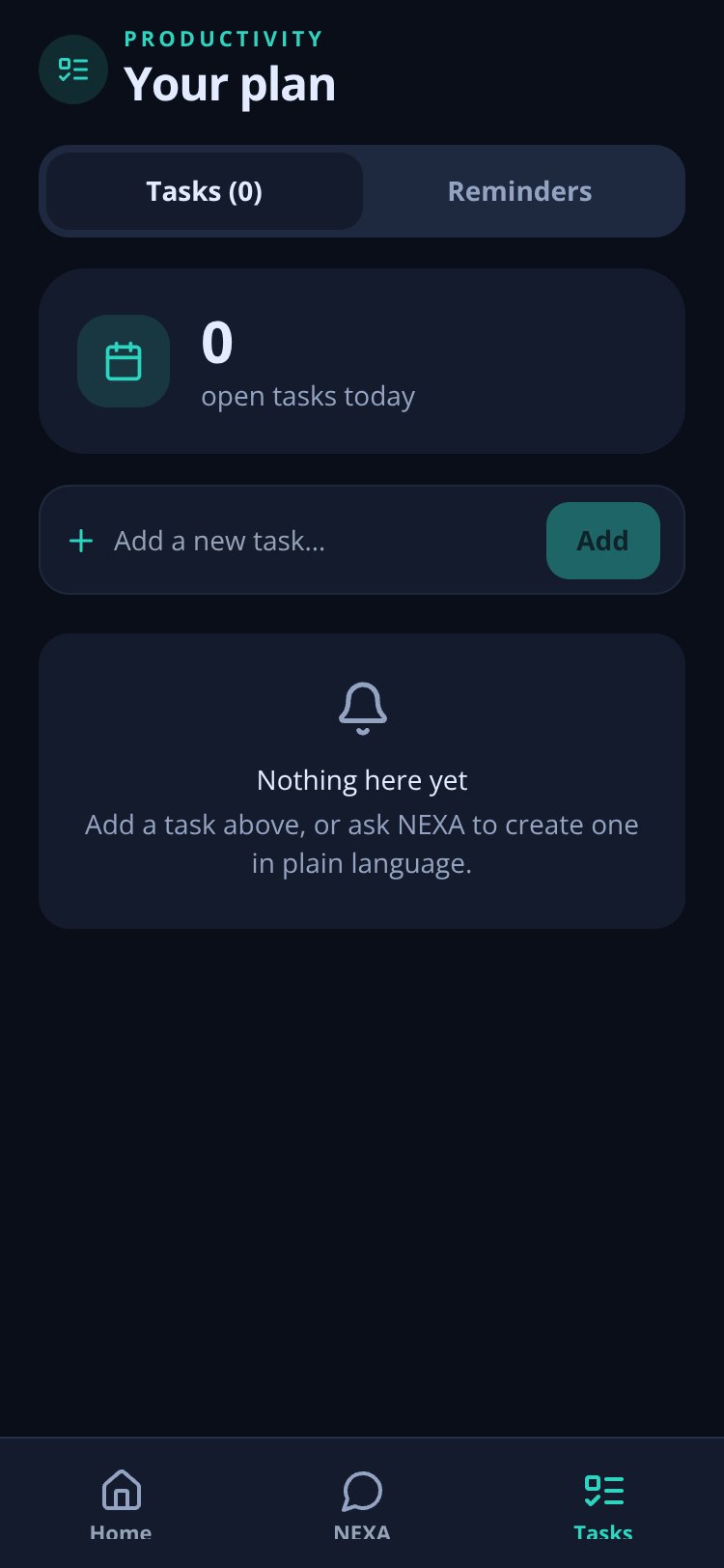 NEXA One screen 4