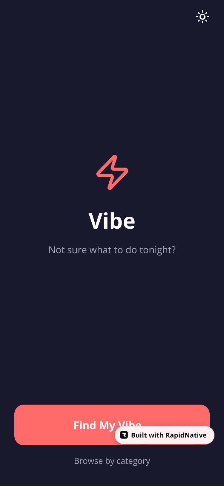 Vibe screen 1