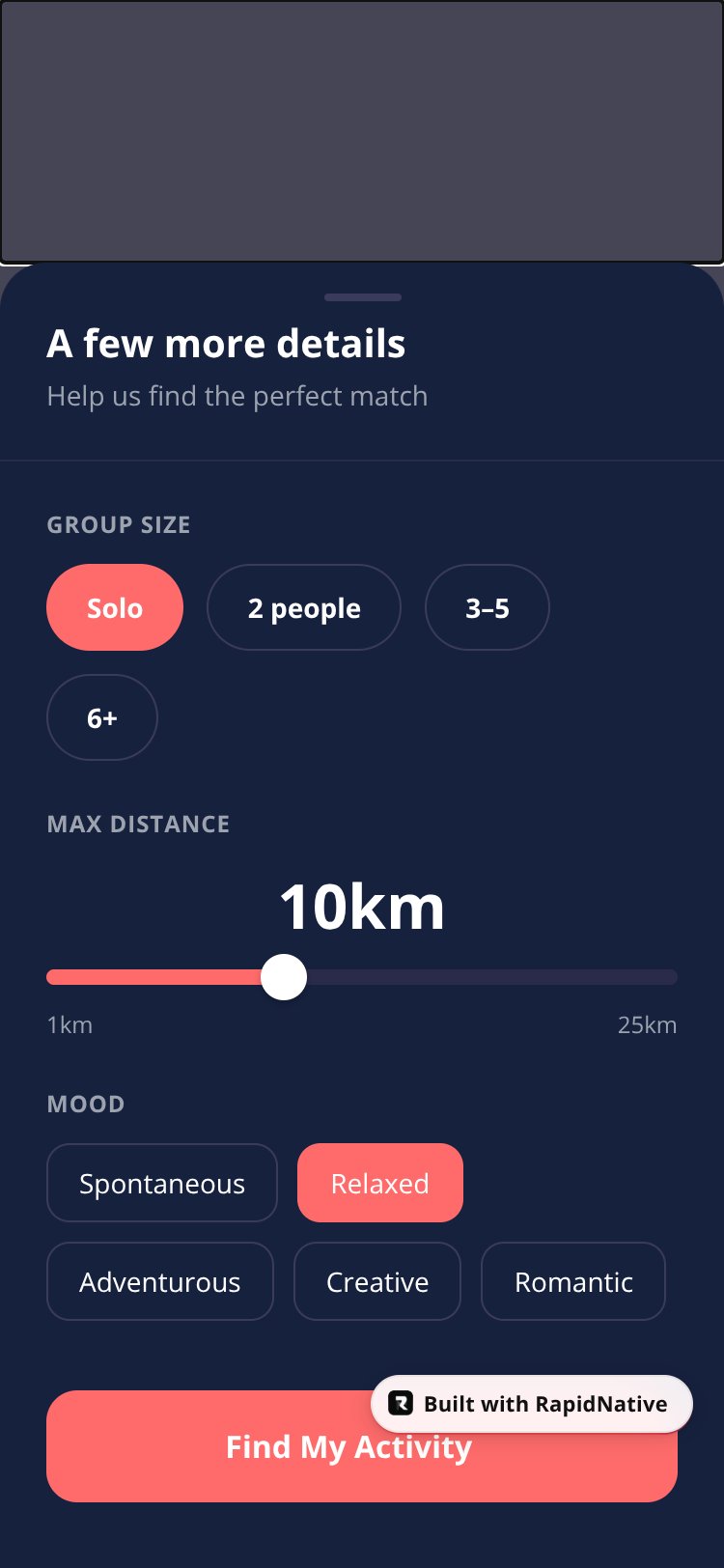 Vibe screen 2