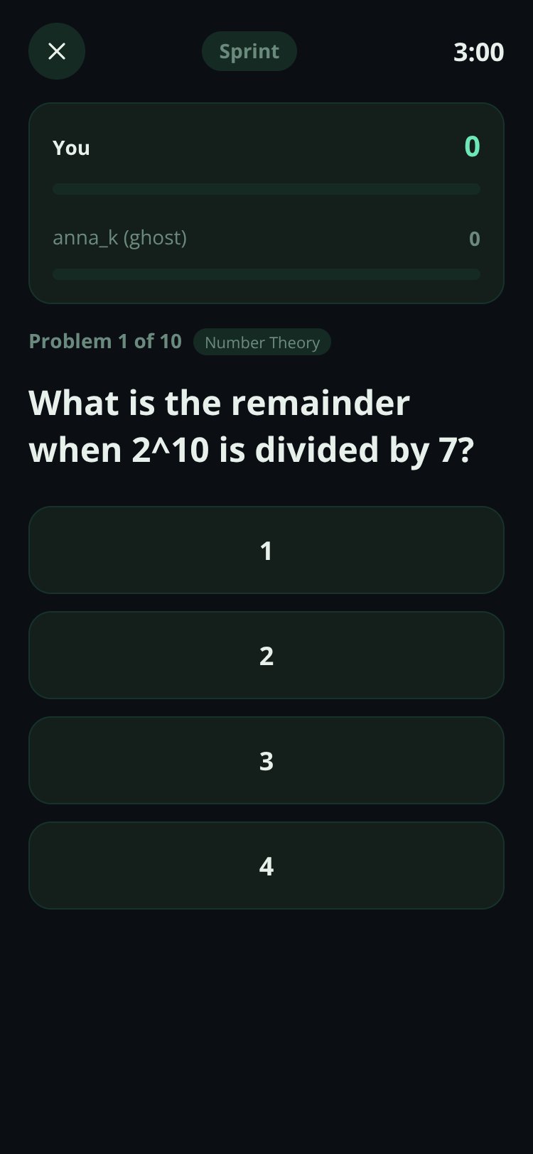 Mathblitz screen 5