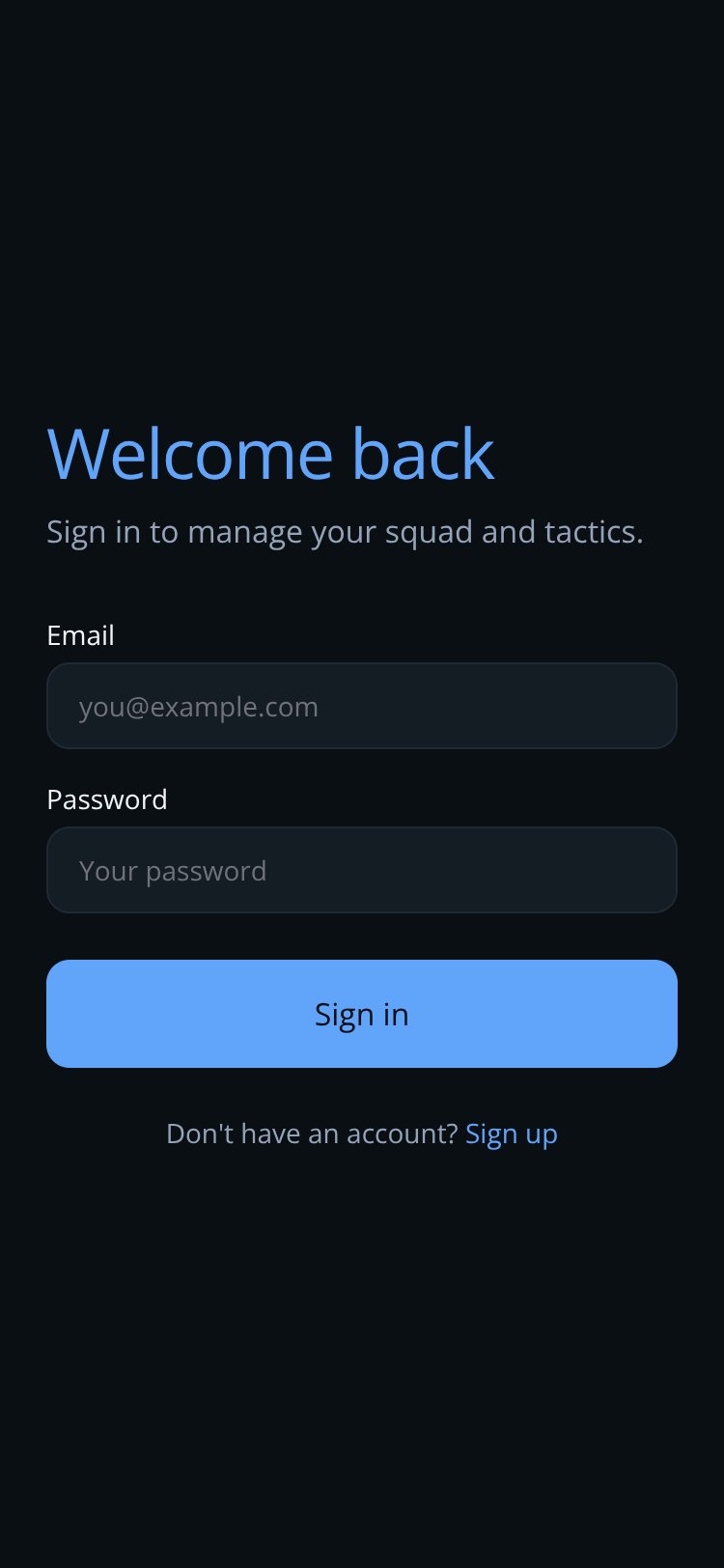 Football Tactics screen 1
