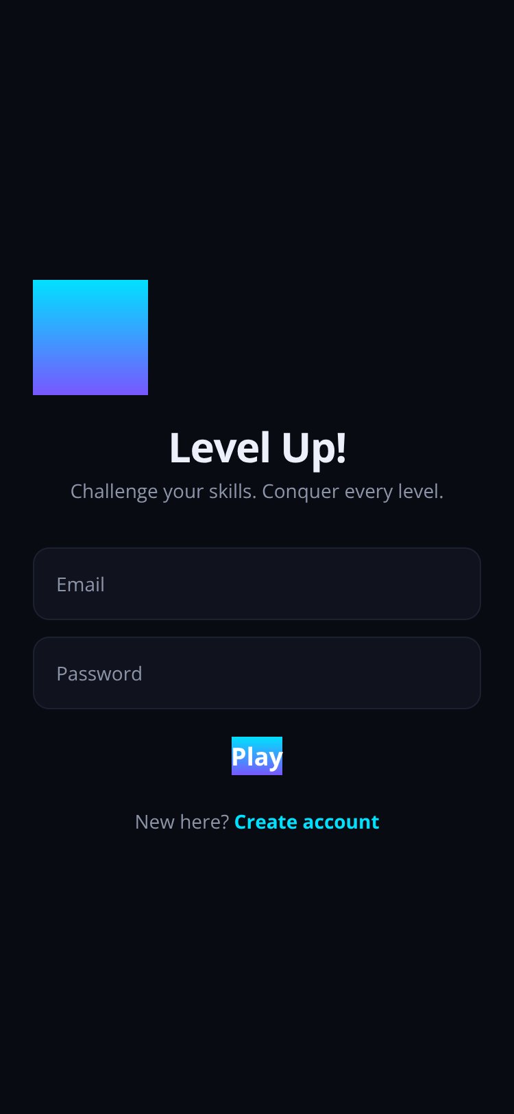 Level Up! screen 1