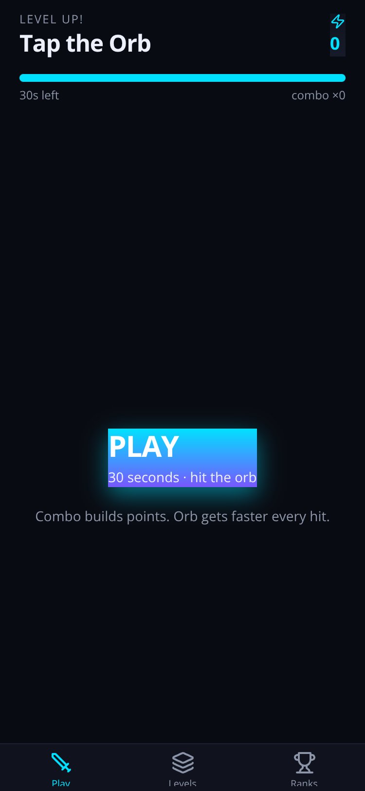 Level Up! screen 3