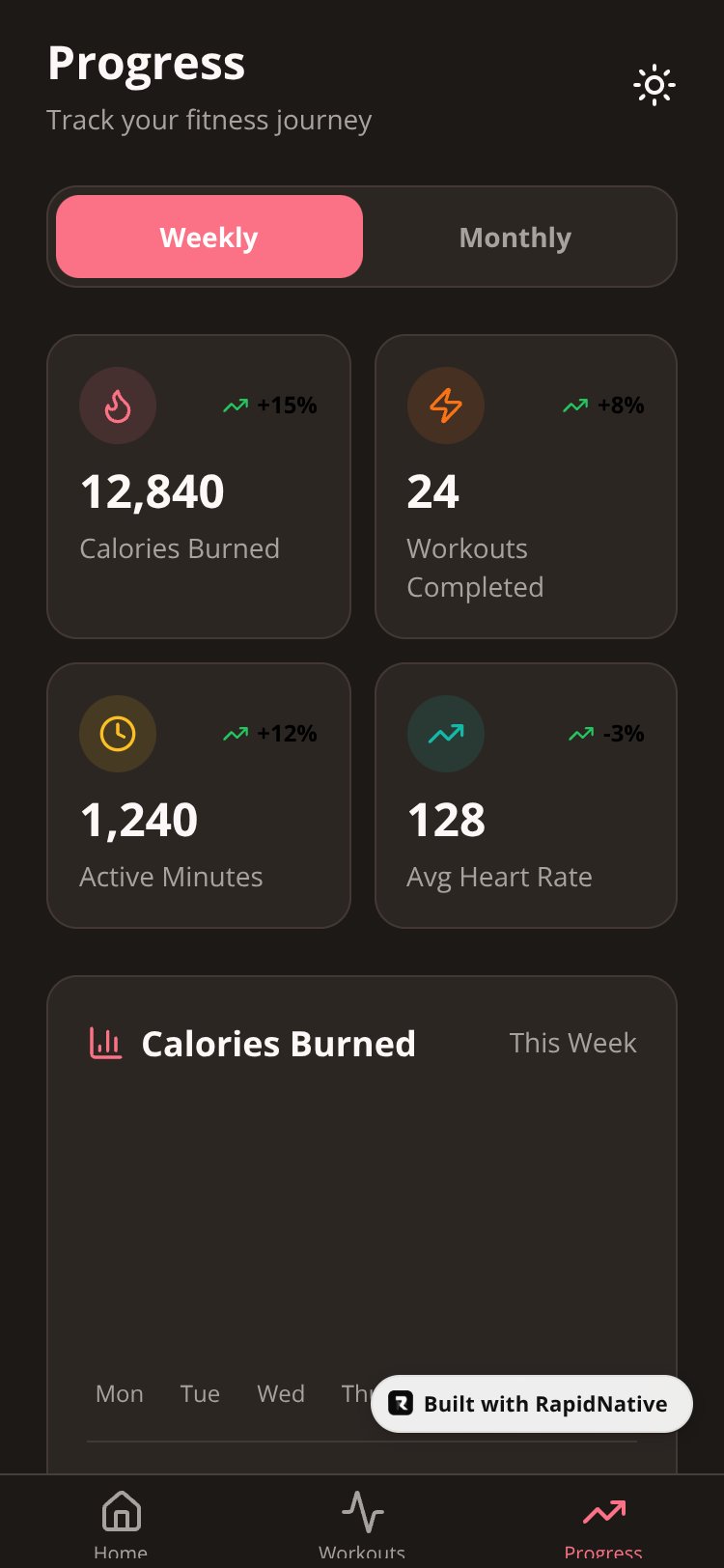 FitPulse screen 2