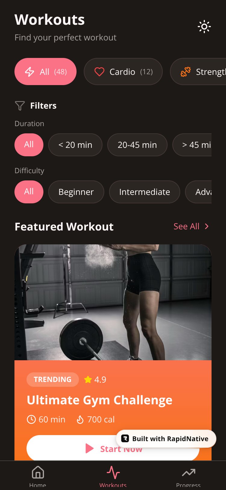 FitPulse screen 3