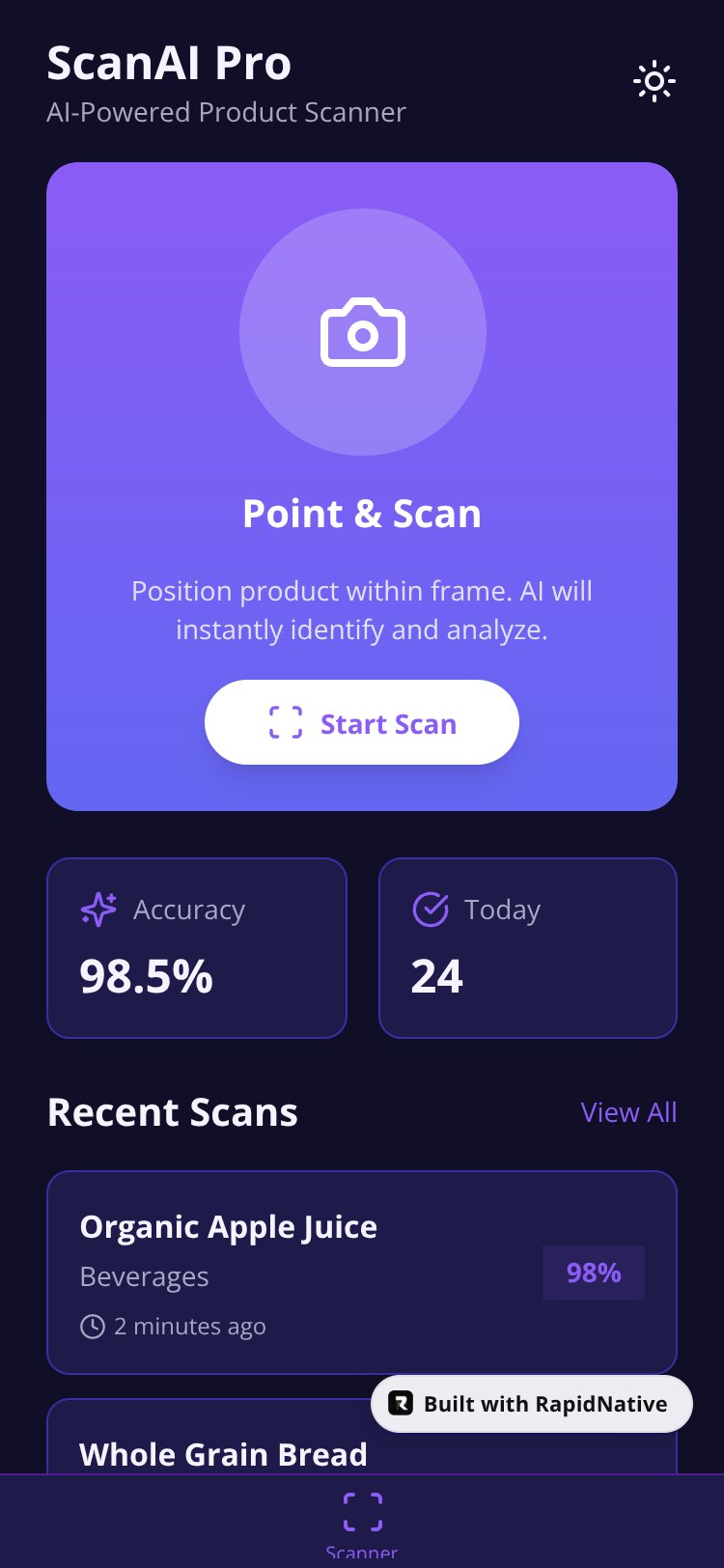 ScanAI Pro screen 1