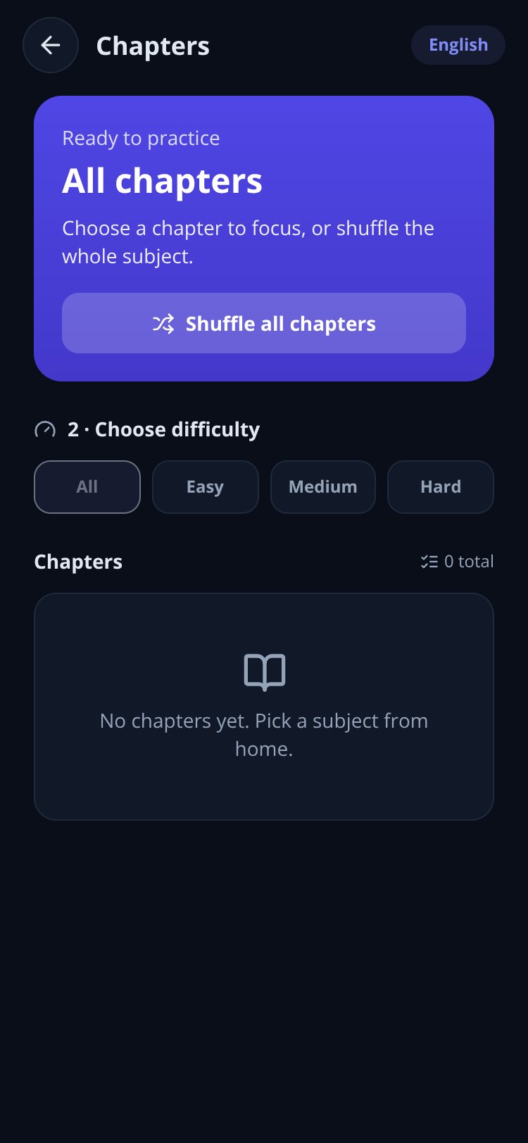 NCERT MCQ Quiz screen 3