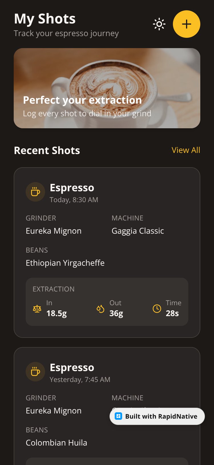 BrewLog screen 3