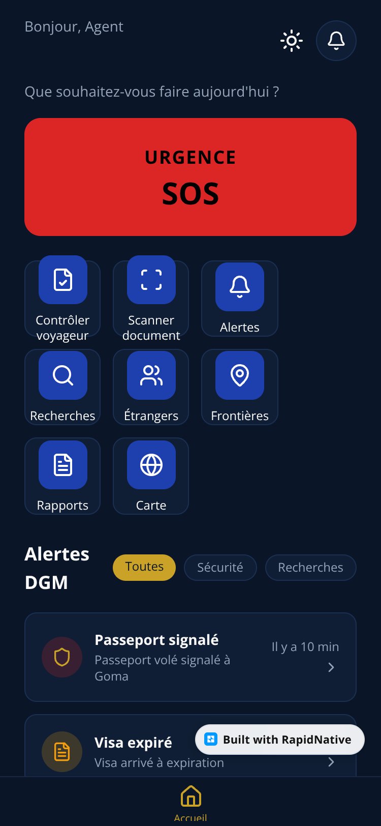 MyApp screen 1
