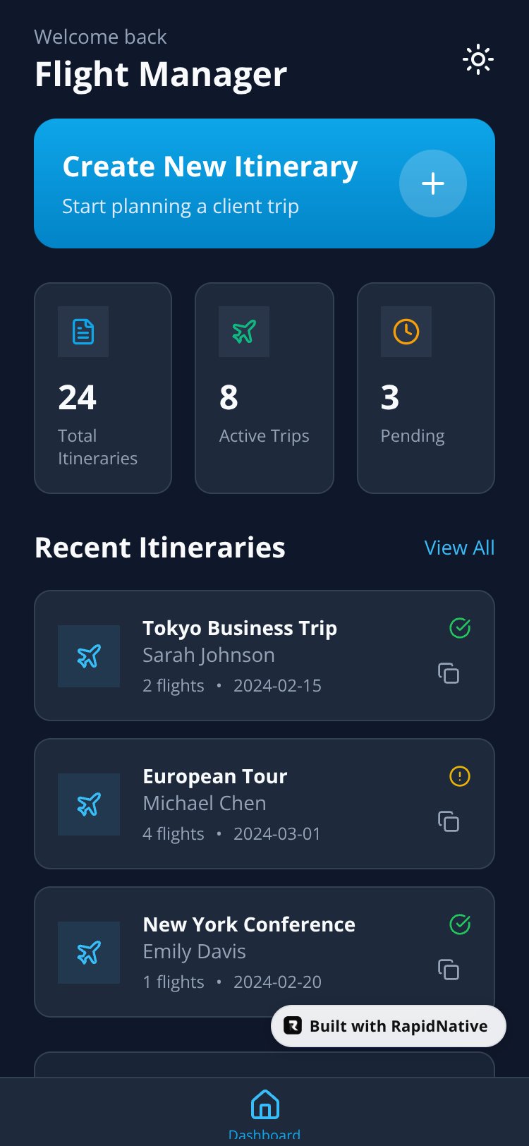 FlightTrack screen 2