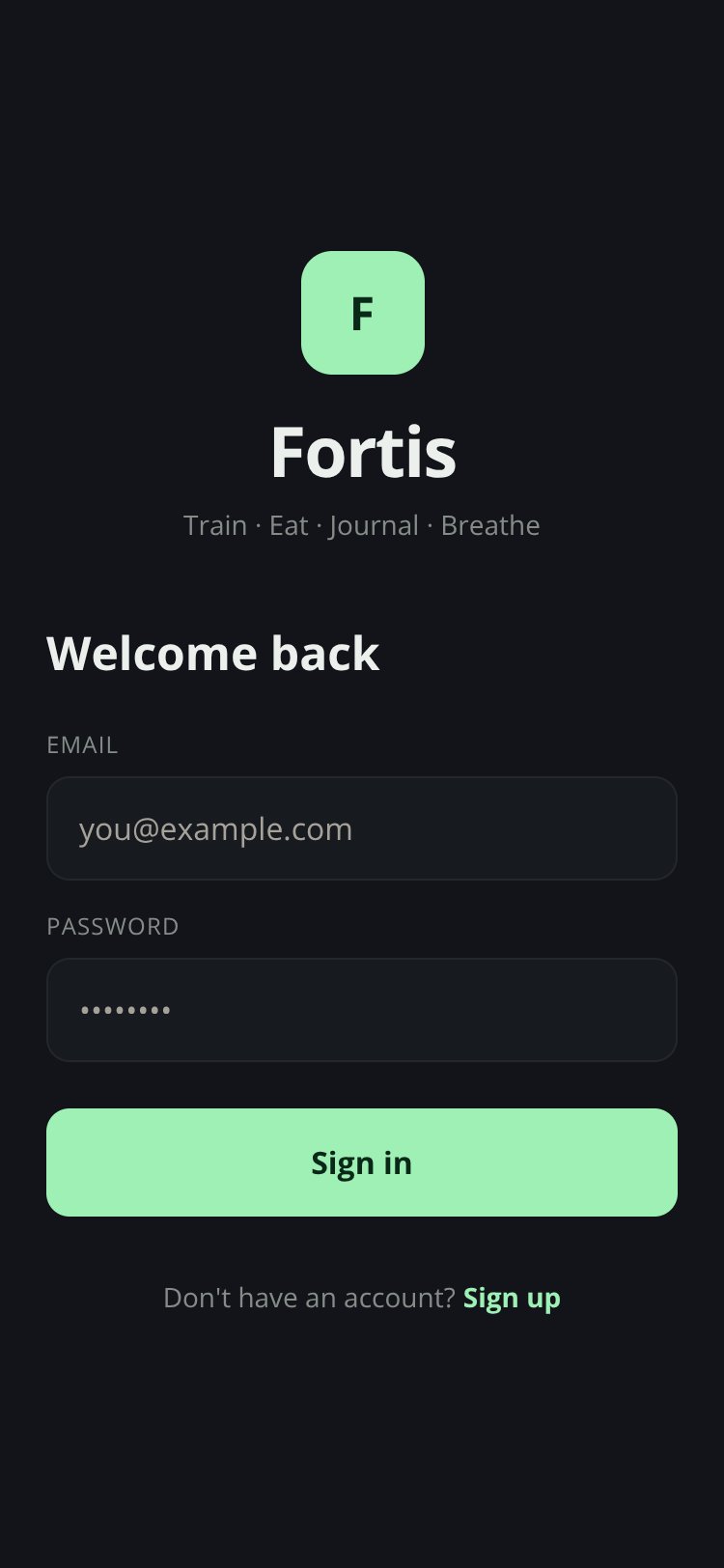 Fortis screen 1