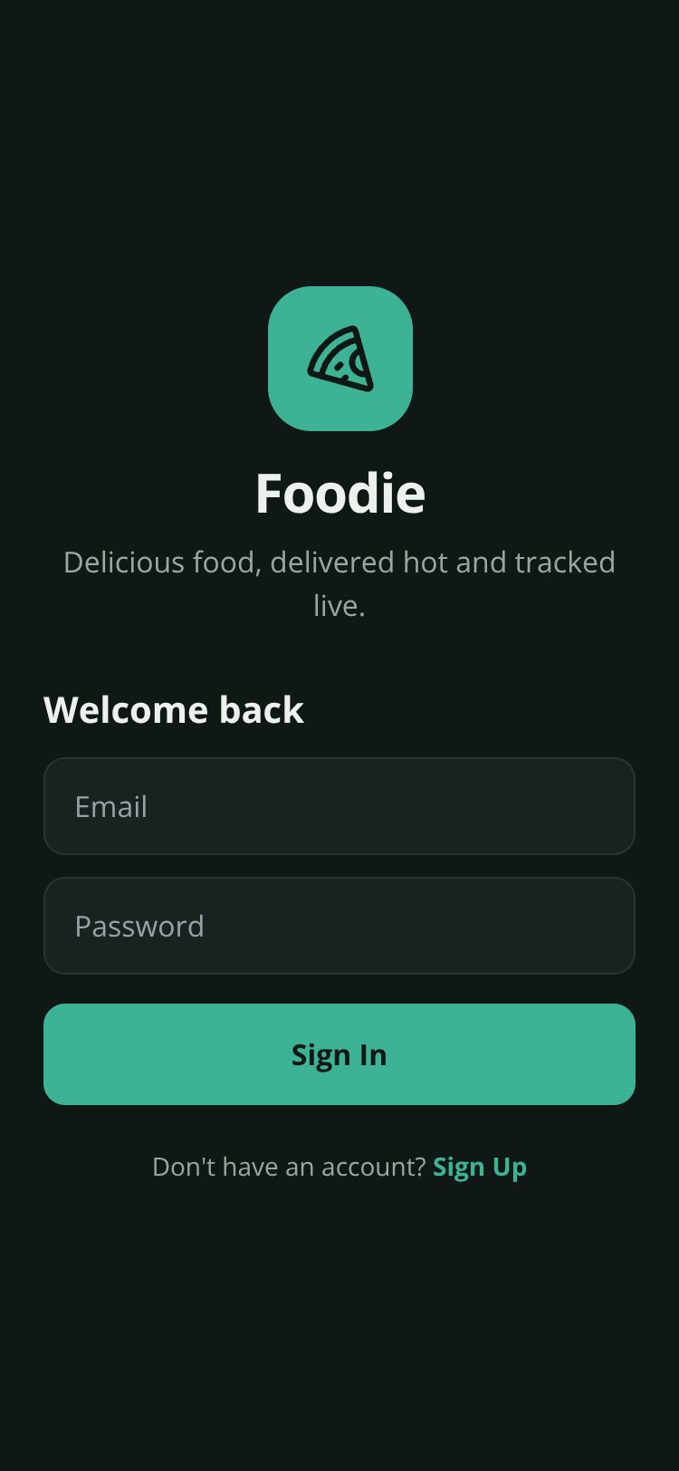 Foodie screen 1