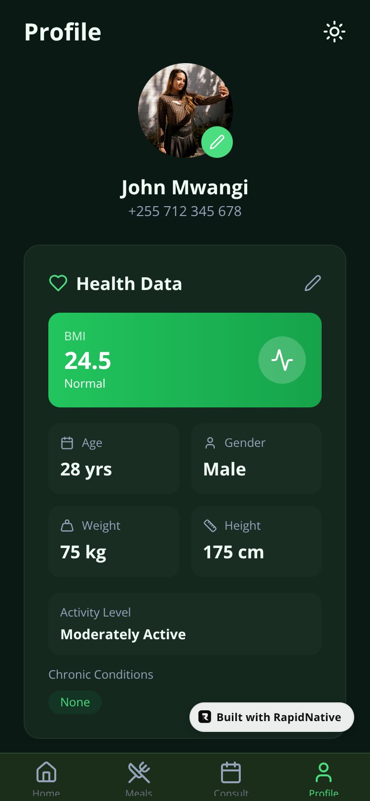 BrightBase screen 1