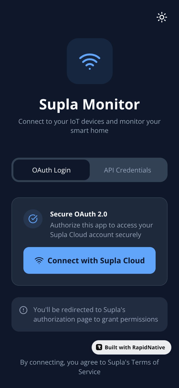Supla Monitor screen 2