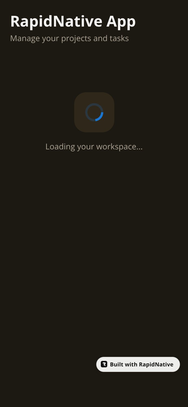 RapidNative App screen 2