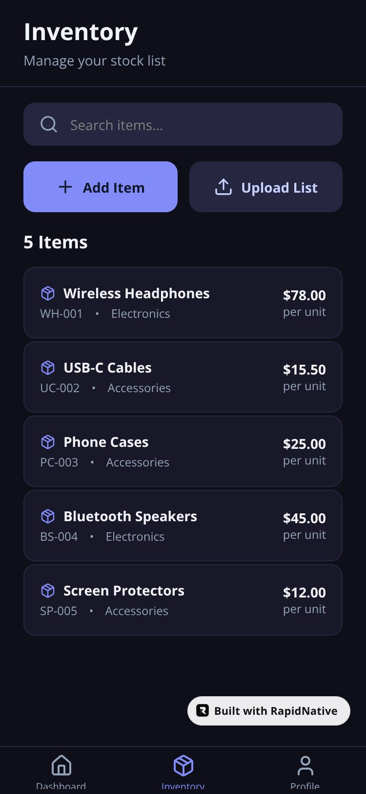 OuttaStock screen 4