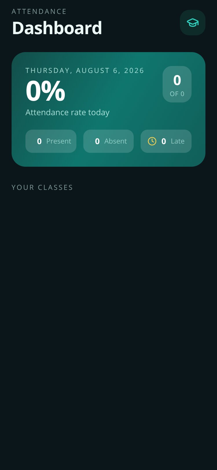 AttendEase screen 1