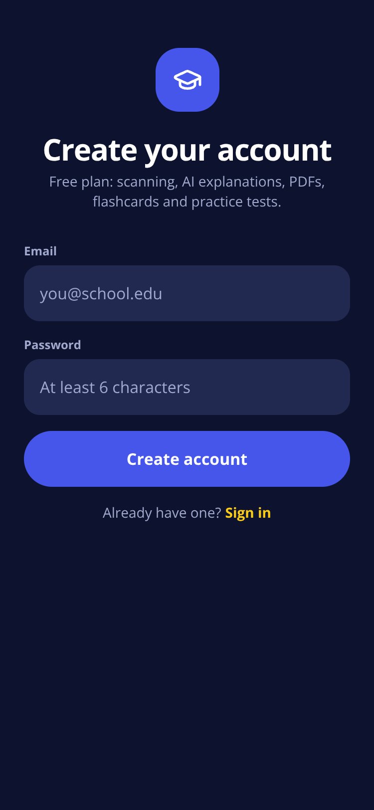 Revixa Study screen 2