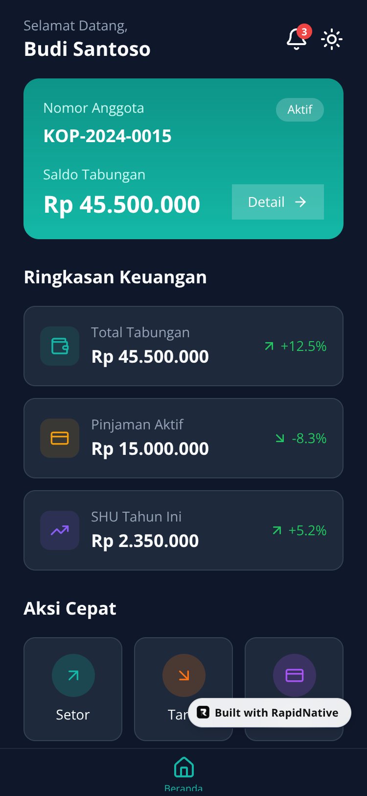 KoperasiKita screen 1