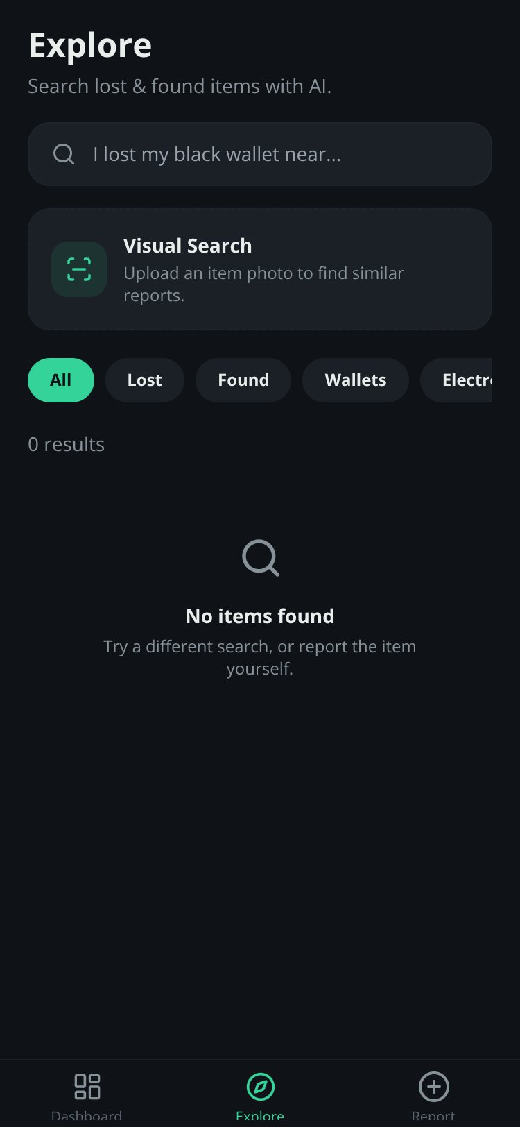 FindBack screen 3
