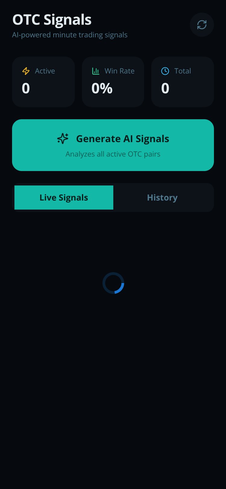 Quotex OTC Signals Copy screen 2