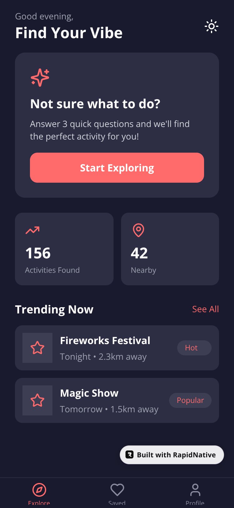 VibeFinder screen 4