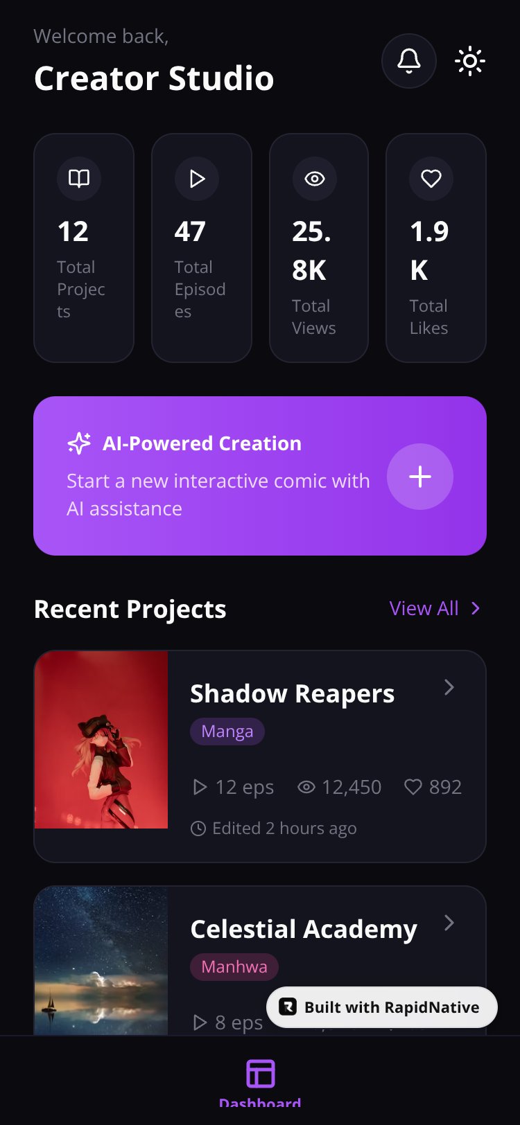 MangaForge AI screen 1