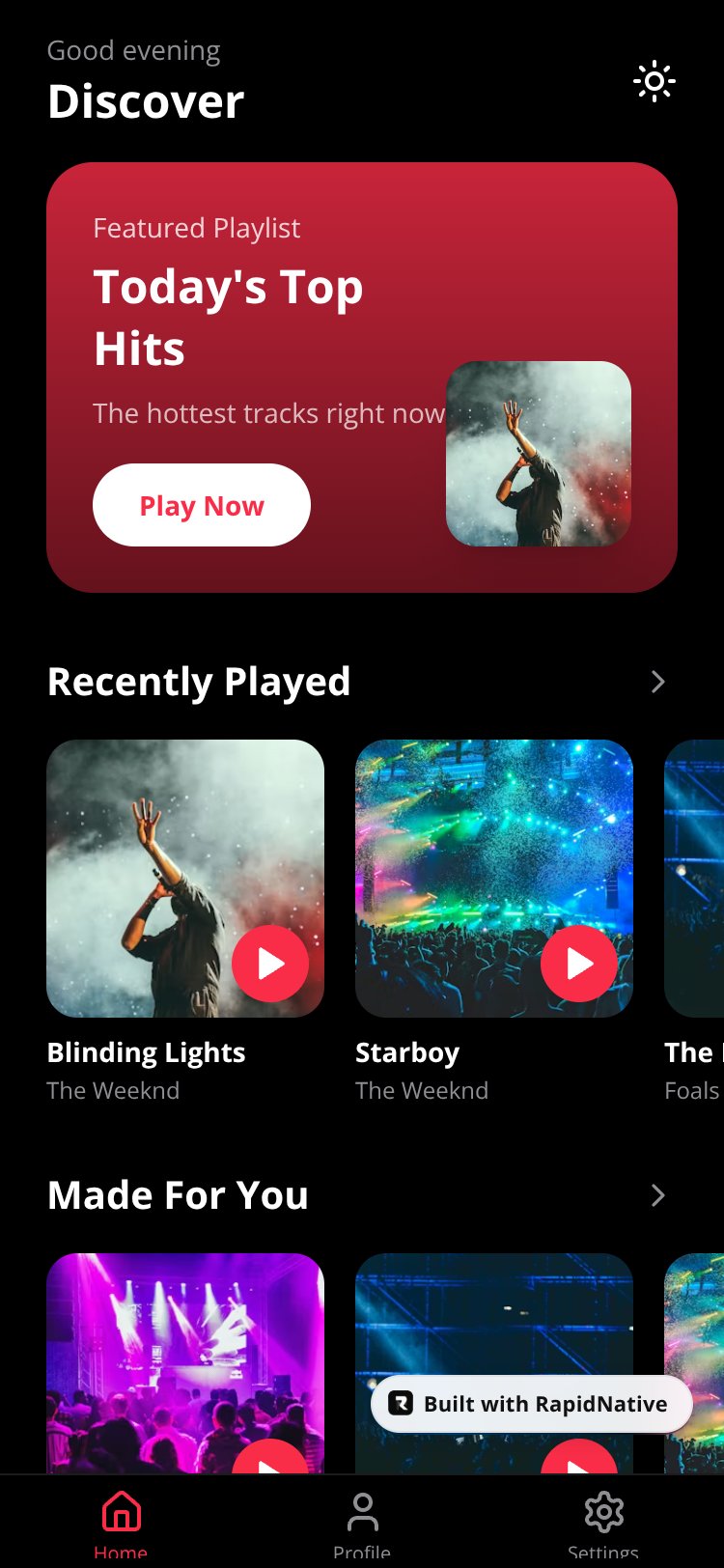 MelodyStream screen 1