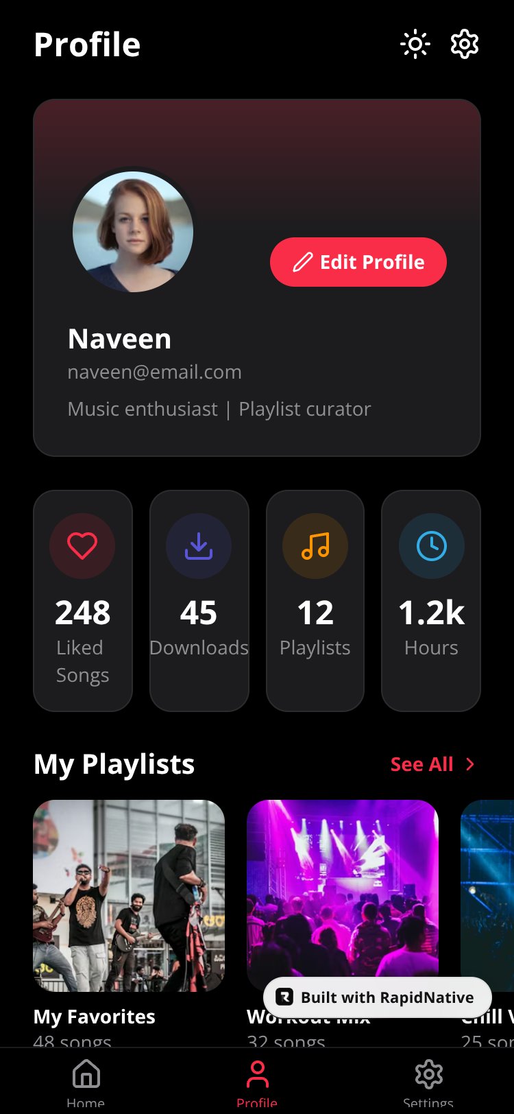 MelodyStream screen 3