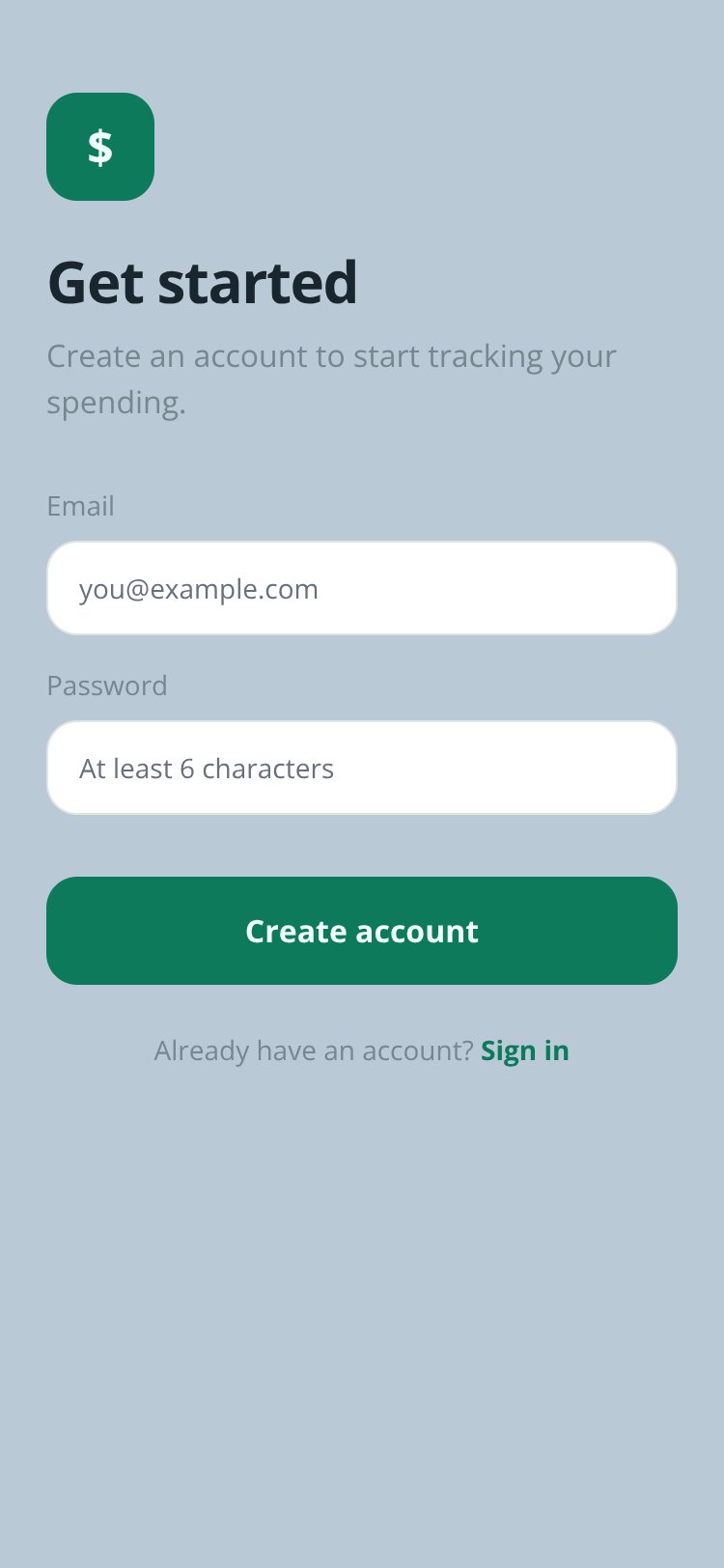 Ledger screen 1