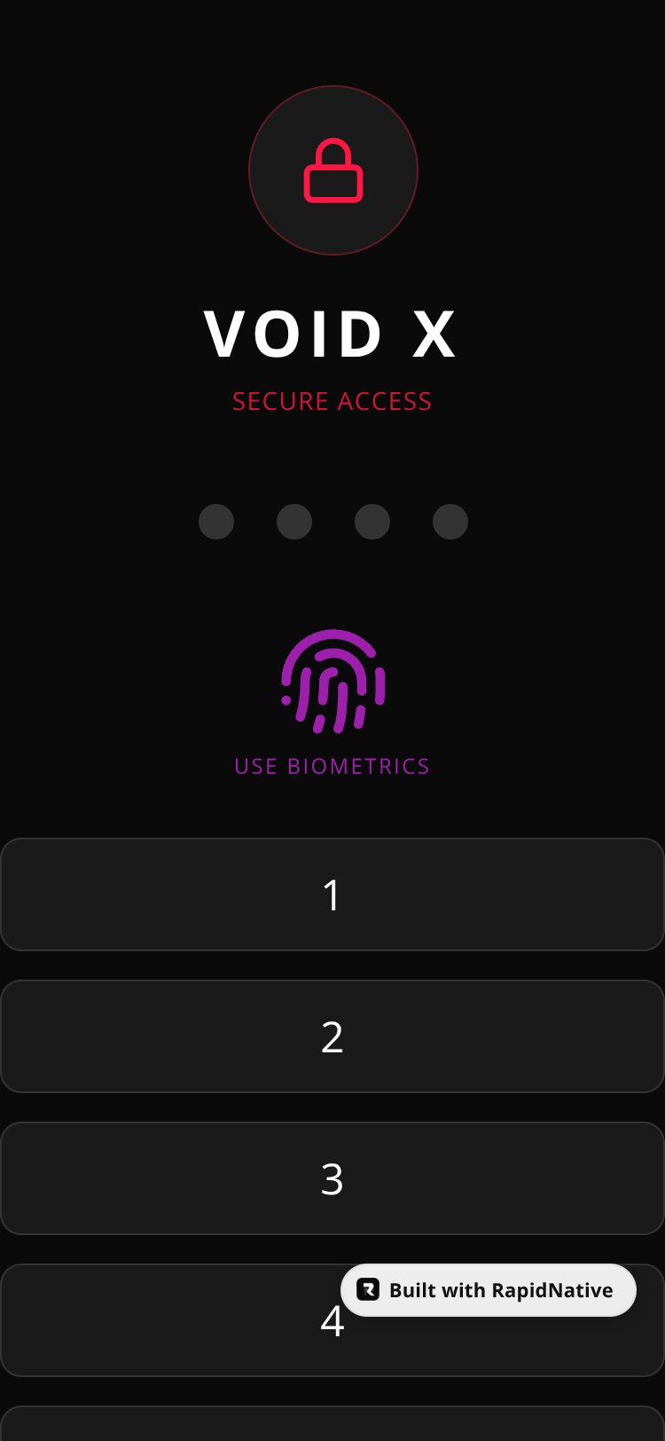 VOID X screen 2