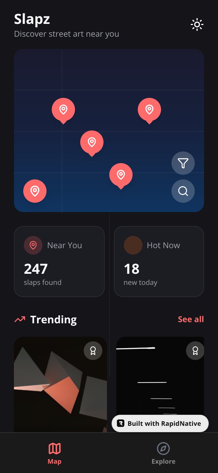 Slapz screen 1