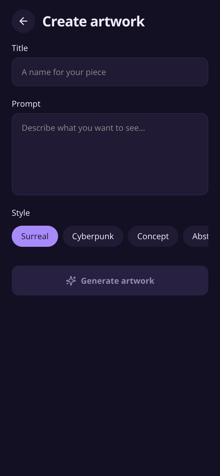 Aetherart AI screen 4
