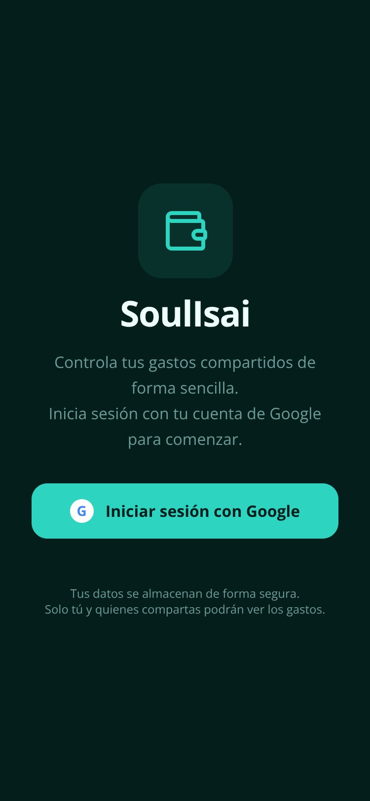 Gastos Compartidos screen 1