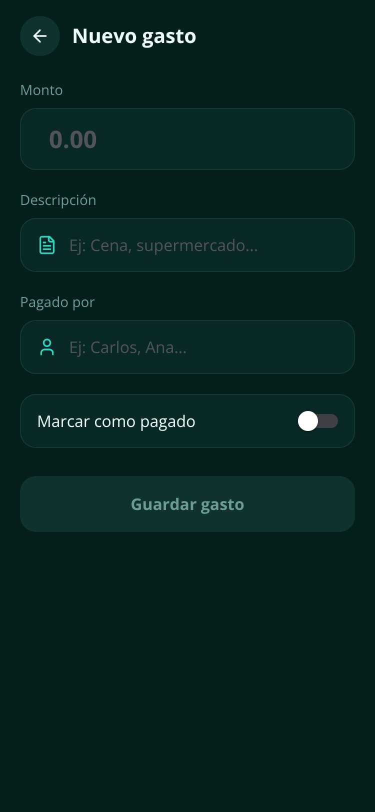 Gastos Compartidos screen 4