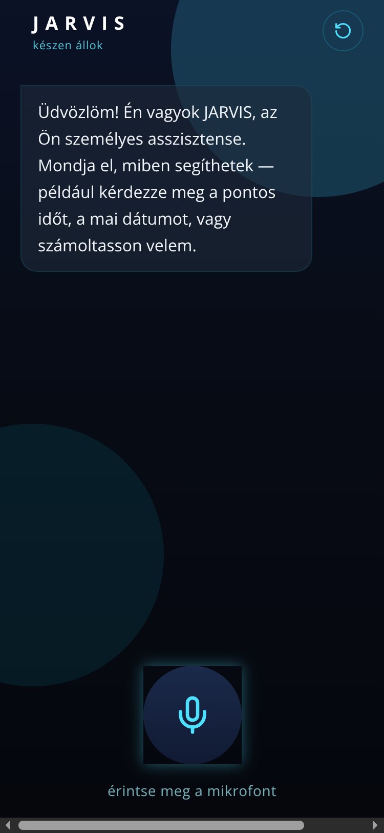 JARVIS screen 1