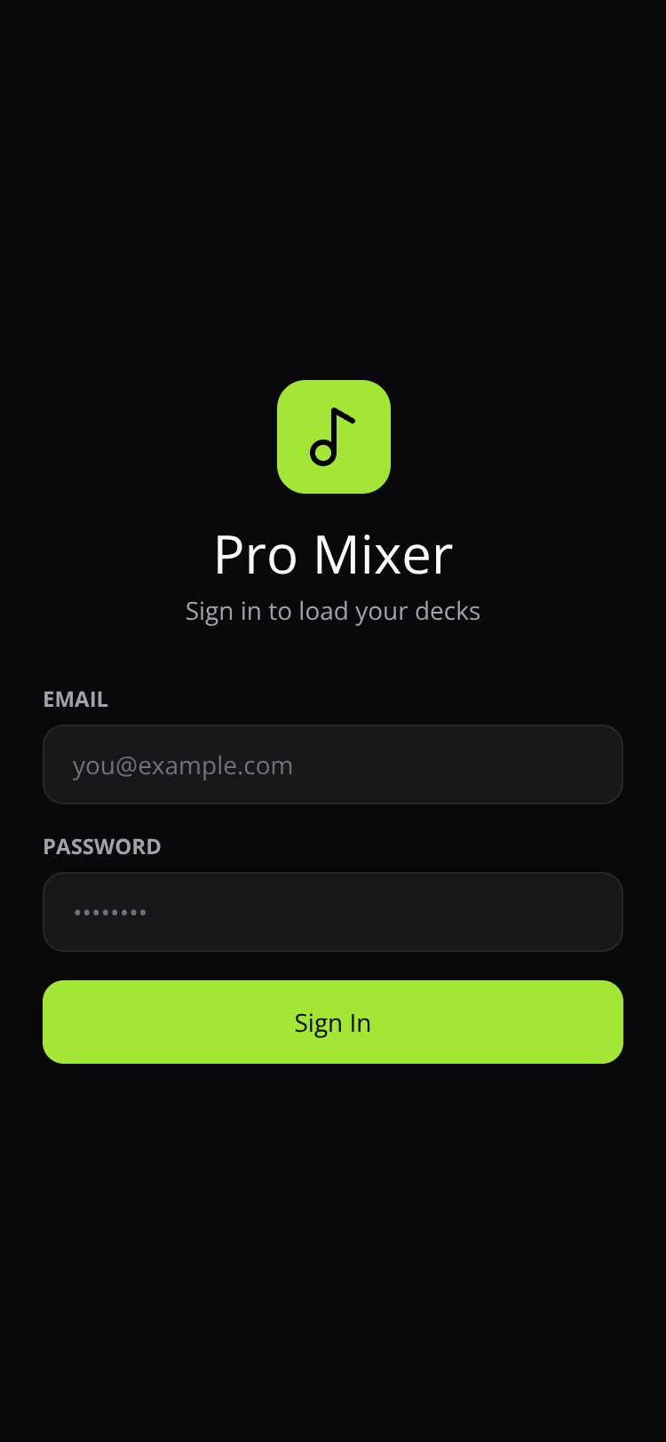 RapidNative App screen 1