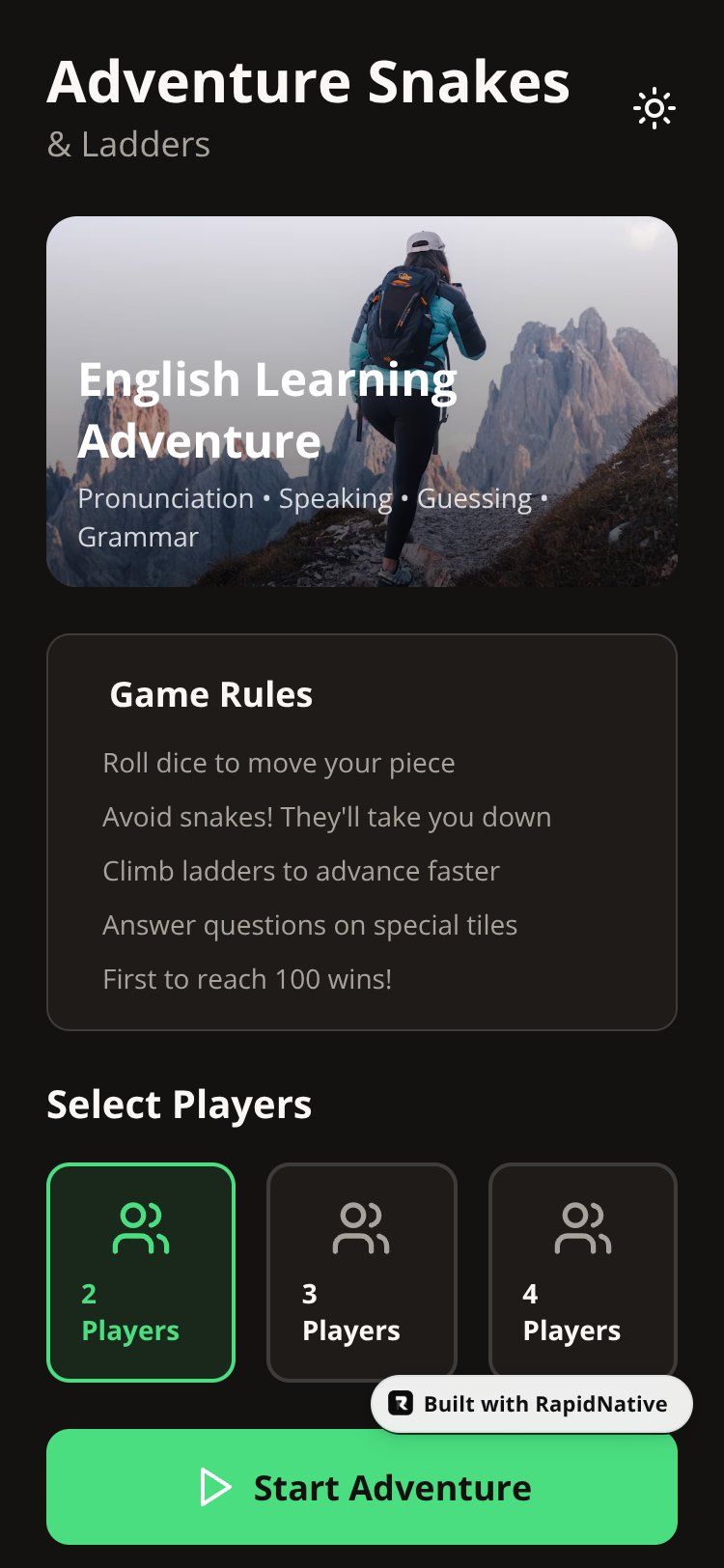 Adventure Board Game screen 1