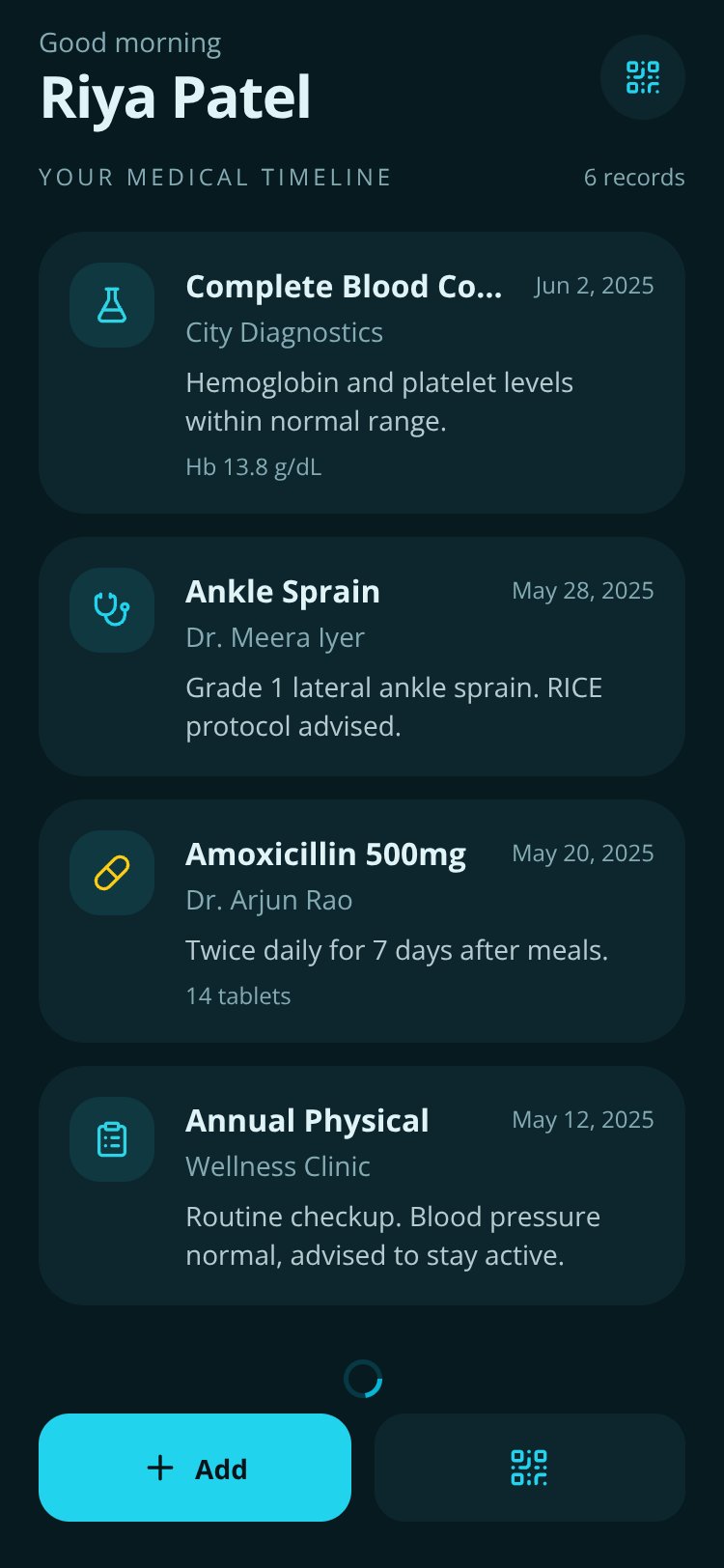 Mediloop screen 3