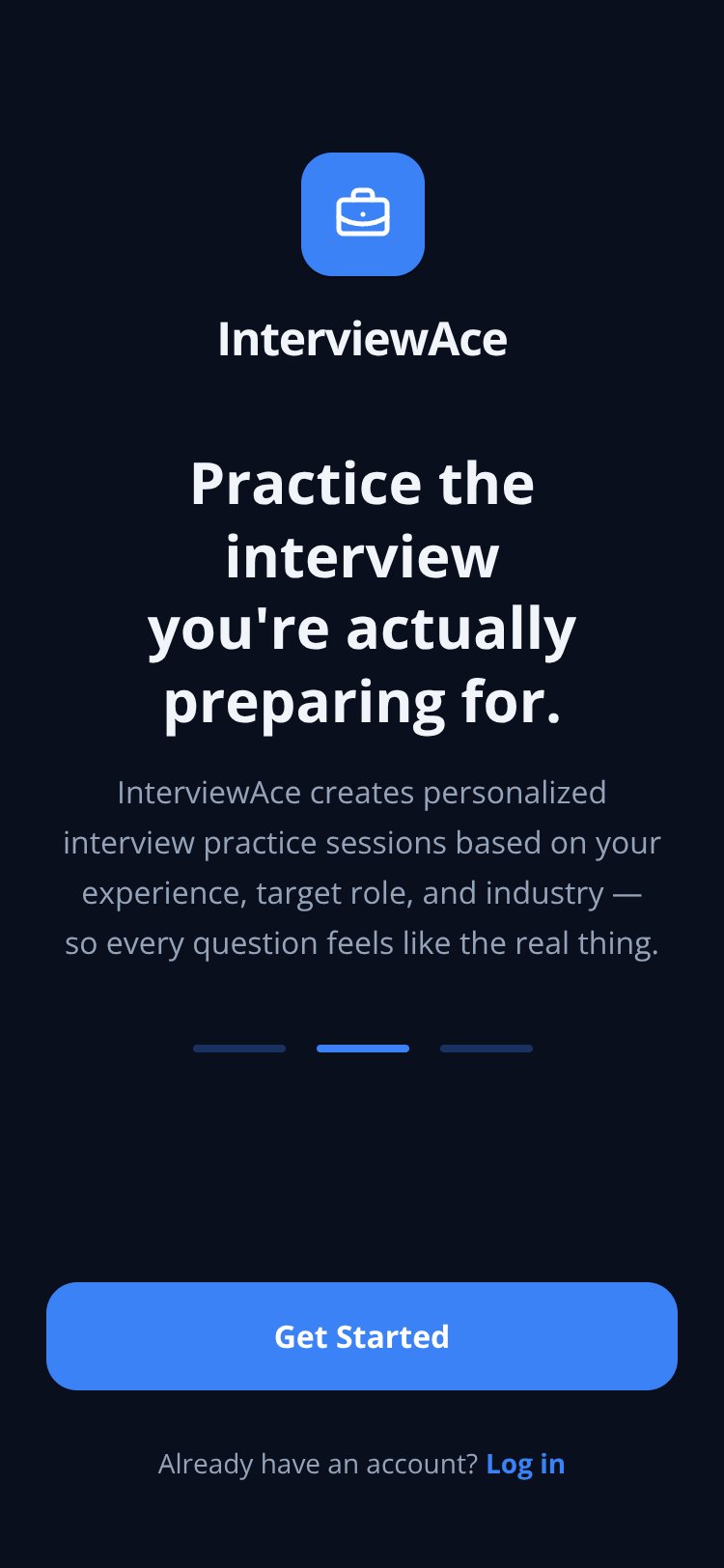 InterviewAce screen 1