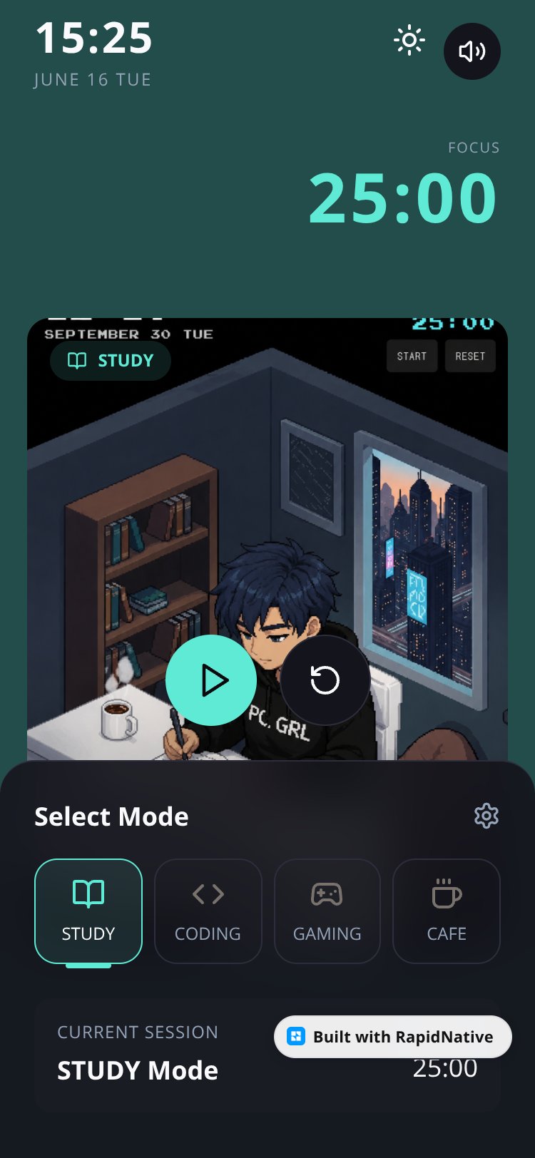 StudyTime screen 1