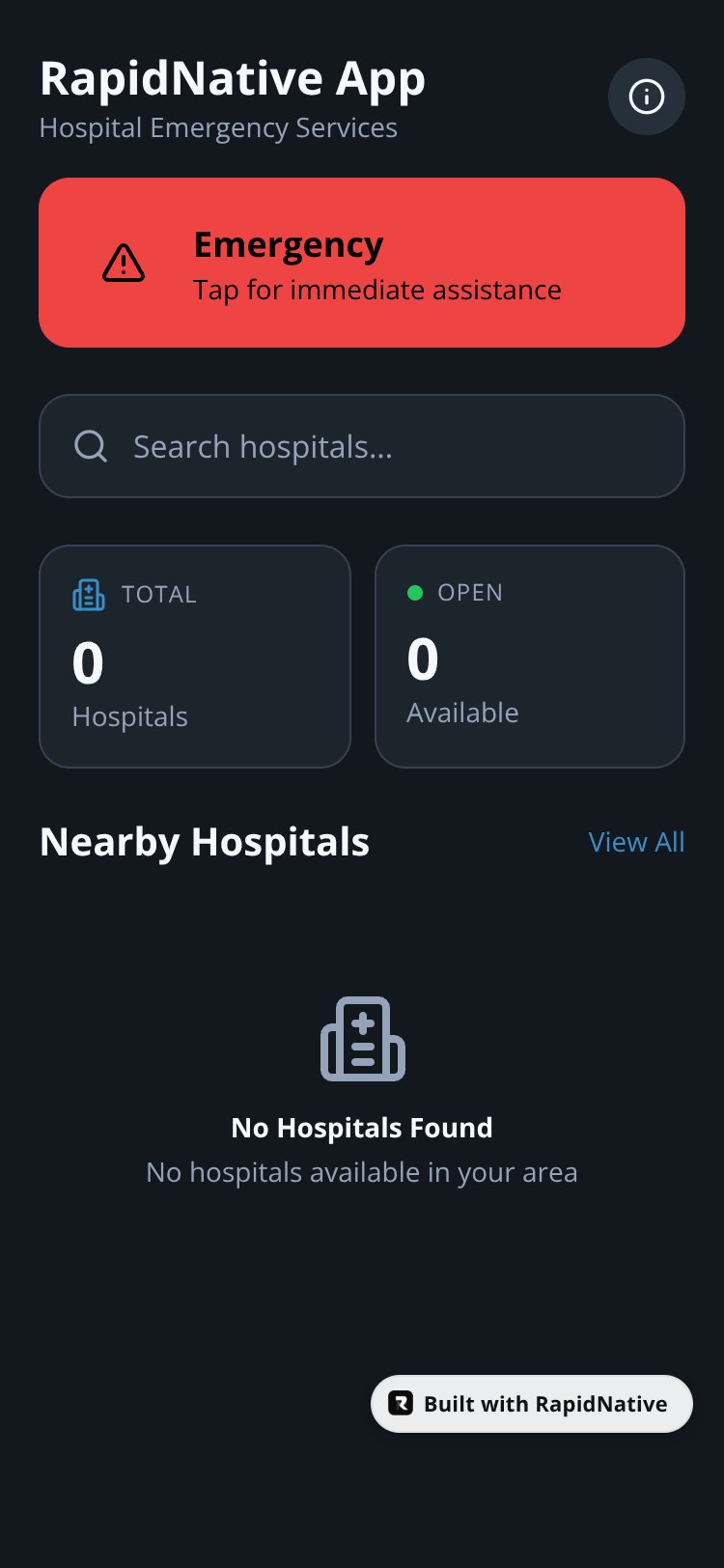 RapidNative App screen 3
